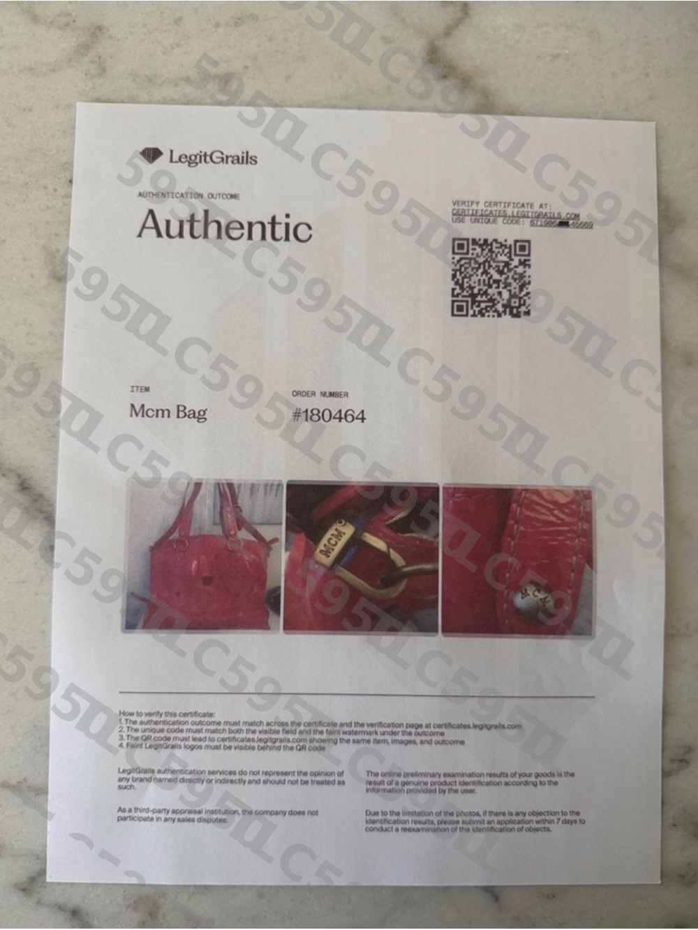 Authentic MCM München Red Patent Leather Satchel w/Crossbody Strap & Dust Bag - Picture 4 of 15